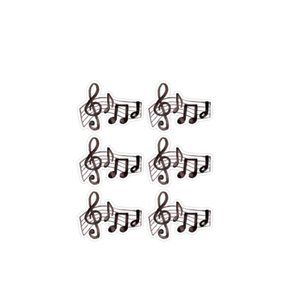 MUSIC NOTES LAMINATED VINYL STICKERS #155
